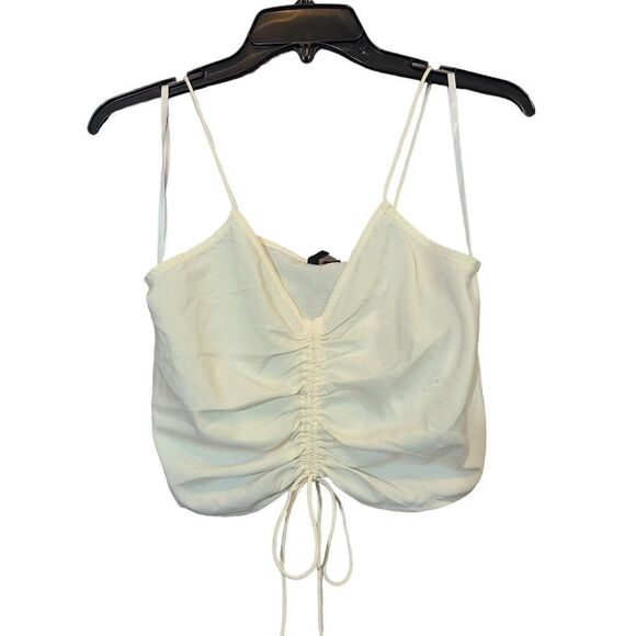 Vero Moda Ivory Cinched Crop Top Size XS - Picture 1 of 5